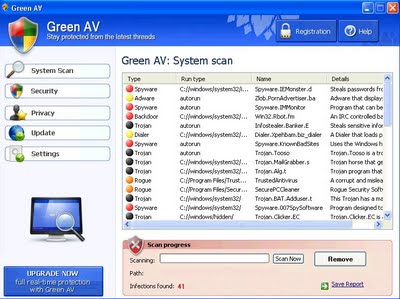 removal of antivirus 2009