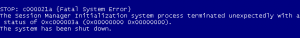 Stop c000021a fatal system error windows 7 как исправить